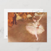Carte Postale Edgar Degas L'Étoile (Devant / Derrière)