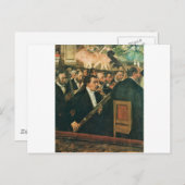 Carte Postale Edgar Degas L'Orchestre de l'Opéra (Devant / Derrière)
