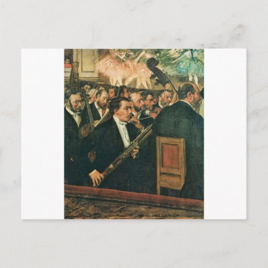 Carte Postale Edgar Degas L'Orchestre de l'Opéra (Devant)