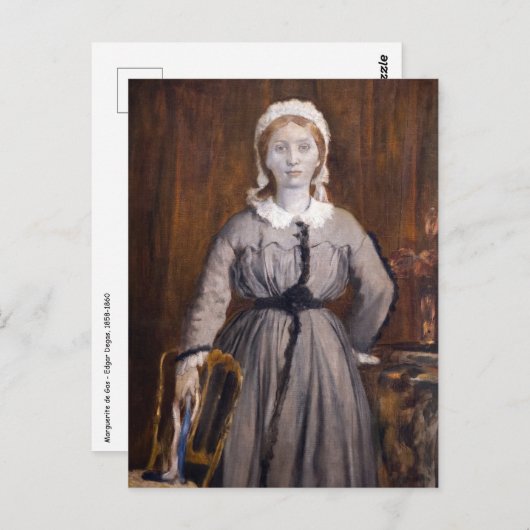 Carte Postale Edgar Degas - Marguerite de Gas (Devant / Derrière)