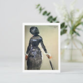 Carte Postale Edgar Degas | Mary Cassatt au Louvre (Debout devant)