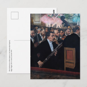Carte Postale Edgar Degas - Orchestre à l'Opéra