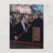 Carte Postale Edgar Degas - Orchestre à l'Opéra (Devant)