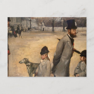 Carte Postale Edgar Degas Place de la Concorde, 1875