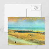 Carte Postale Edgar Degas - Plage à marée basse (Devant / Derrière)