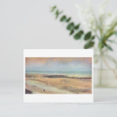 Carte Postale Edgar Degas - Plage @ Low Tide 1869-70 pastel (Debout devant)