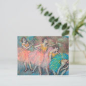 Carte Postale Edgar Degas - Quatre Danseurs (Debout devant)