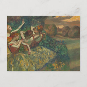 Carte Postale Edgar Degas Quatre Danseurs Impressionniste
