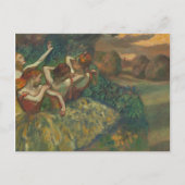 Carte Postale Edgar Degas Quatre Danseurs Impressionniste (Devant)