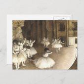 Carte Postale Edgar Degas | Répétition de ballet (Devant / Derrière)