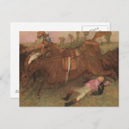 Carte Postale Edgar Degas | Scene from the steeplechase (Devant / Derrière)