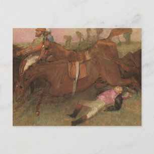 Carte Postale Edgar Degas Scene from the steeplechase