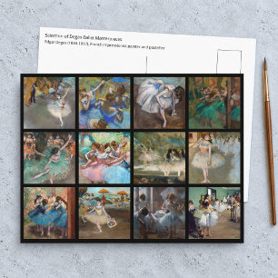 Carte Postale Edgar Degas - Sélection de chefs-d'œuvre de danseu