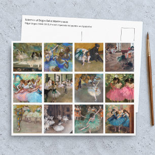 Carte Postale Edgar Degas - Sélection de chefs-d'œuvre de danseu