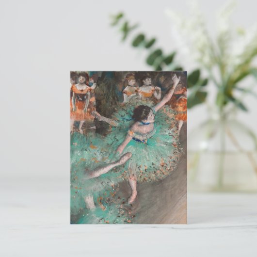 Carte Postale Edgar Degas - Swaying Dancer / Danseuse en vert (Debout devant)