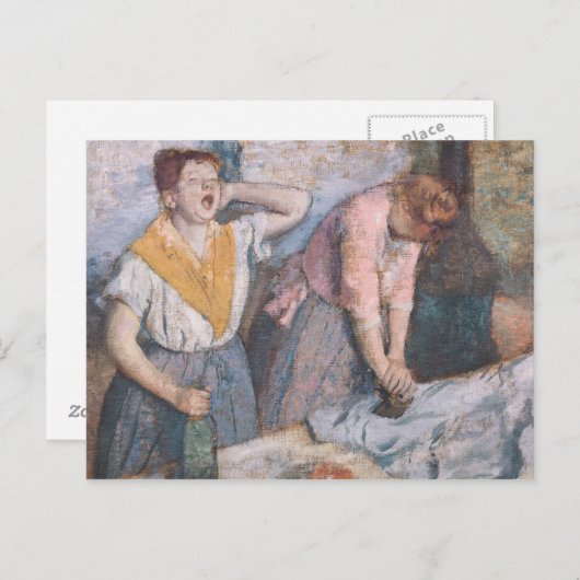 Carte Postale Edgar Degas | The Laundresses, c.1884 (Devant / Derrière)