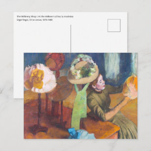 Carte Postale Edgar Degas - The Millinery Shop