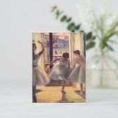 Carte Postale Edgar Degas - Trois danseurs dans une salle d'exer (Debout devant)