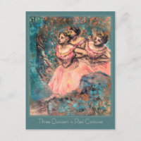 Edgar Degas Trois danseurs en costume rouge CC0389