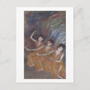 Carte Postale Edgar Degas Trois Danseuses