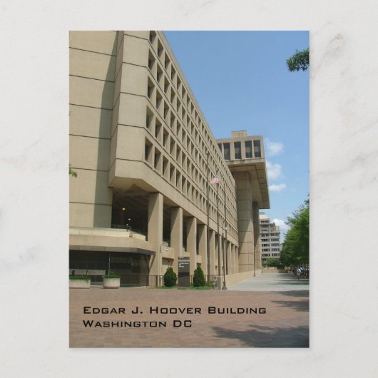 Carte Postale Edgar J. Bâtiment Hoover (Devant)