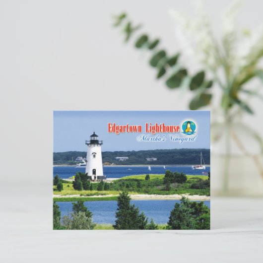 Carte Postale Edgartown Harbour Light, Martha's Vineyard, MA (Debout devant)