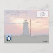 Carte Postale Edgartown Harbour Light, Martha's Vineyard, MA (Dos)