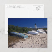 Carte Postale Edgartown Lighthouse and Beach (Devant / Derrière)