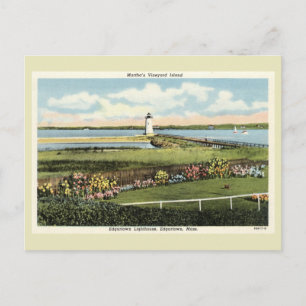 Carte Postale Edgartown Lighthouse Martha's Vineyard c1925 Postc
