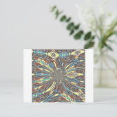 Carte Postale Edgy African Urban Pop Art Conception optique Abst (Debout devant)