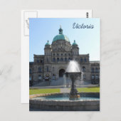 Carte Postale Édifice du parlement de Victoria (Devant / Derrière)