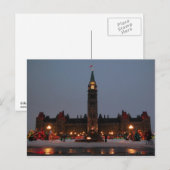Carte Postale Édifices du Parlement, Ottawa (Devant / Derrière)