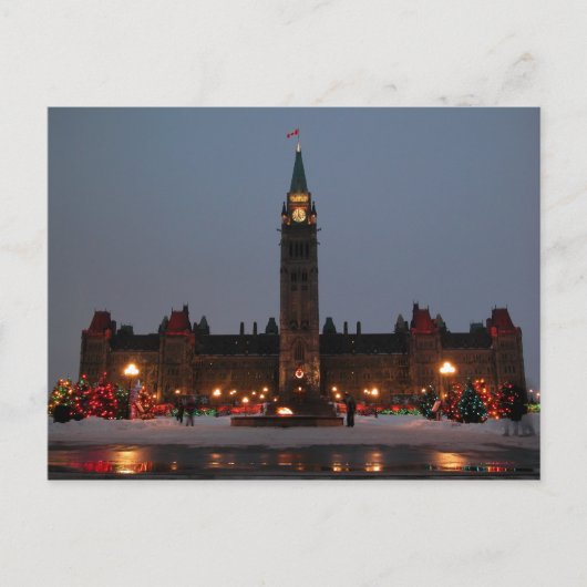 Carte Postale Édifices du Parlement, Ottawa (Devant)