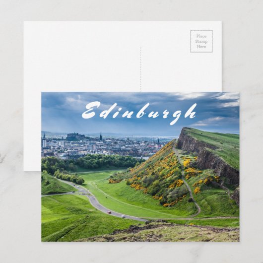 Carte Postale Édimbourg (Devant / Derrière)