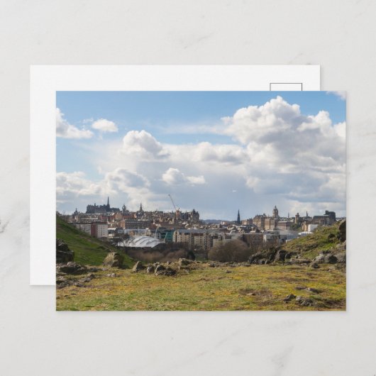 Carte Postale Édimbourg de Salisbury Crags (Devant / Derrière)