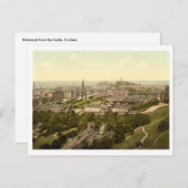 Carte Postale Édimbourg du château, Écosse (Devant / Derrière)