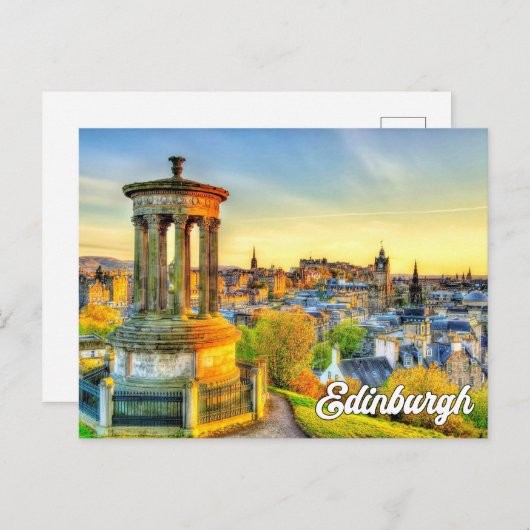 Carte Postale Edimbourg, Écosse, Royaume-Uni (Devant / Derrière)