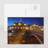 Carte Postale Edimbourg la nuit (Devant / Derrière)
