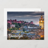 Carte Postale Edimbourg pittoresque, Ecosse, Royaume-Uni (Devant / Derrière)