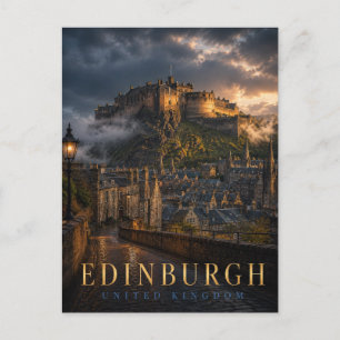 Carte Postale Edimbourg Royaume-Uni Château d'Édimbourg REALMS