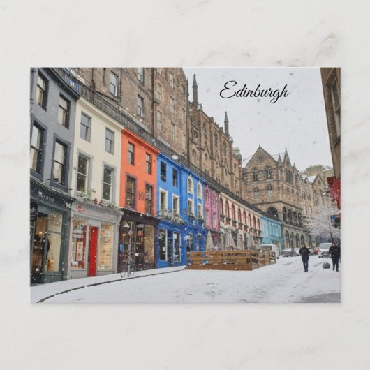 Carte Postale Édimbourg - rue Victoria (Devant)