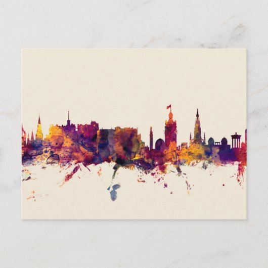 Carte Postale Édimbourg Scotland Skyline (Devant)