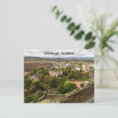 Carte Postale Edimbourg Scotland ville skyline des murs du châte (Debout devant)
