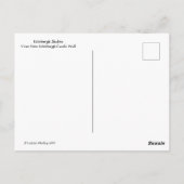 Carte Postale Edimbourg Scotland ville skyline des murs du châte (Dos)