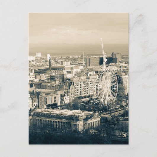 Carte Postale Édimbourg vintage (Devant)