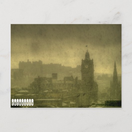 Carte postale Edinburgh Vintage (Devant)