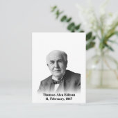 Carte postale Edison (Debout devant)