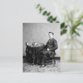 Carte Postale Edison et son phonographe 1887 (Debout devant)