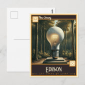 Carte Postale Edison, New Jersey | Vintage (Devant / Derrière)