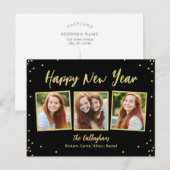 Carte postale éditable de Nouvel An en couleur ins (Devant / Derrière)